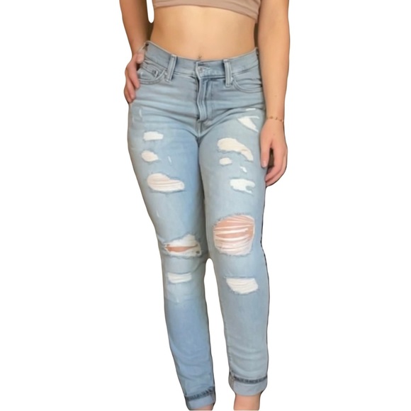 H&M light washed distressed skinny jeans - Picture 5 of 5